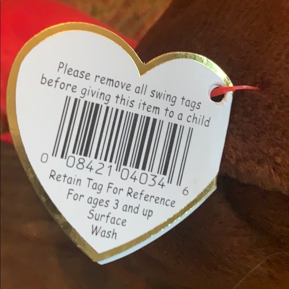 TY Rare Thanksgiving Gobbles Beanie Baby Turkey Stuffed Toy (new) - Picture 4 of 8